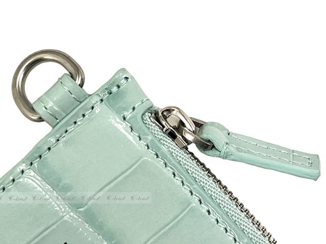 BALENCIAGA バレンシアガストラップカードケース金属製グリーン
